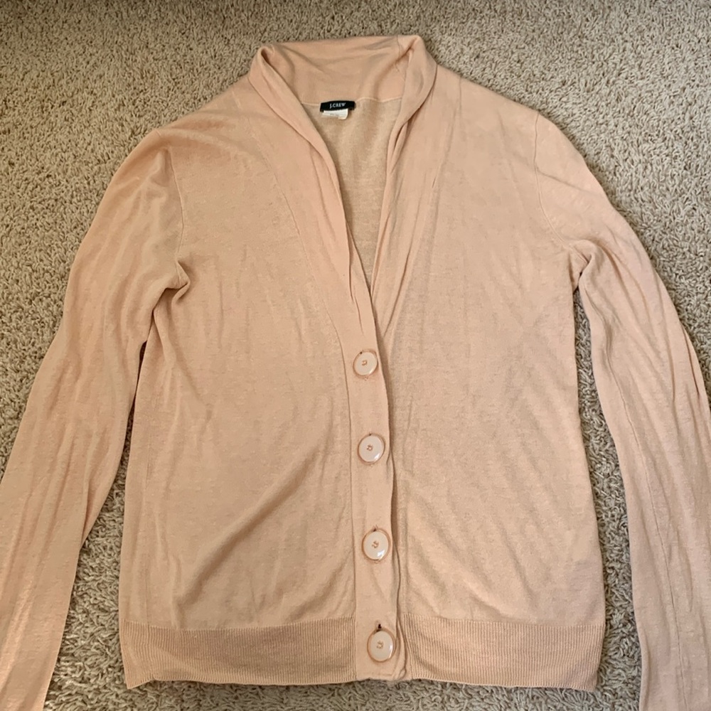 Jcrew apricot cardigan